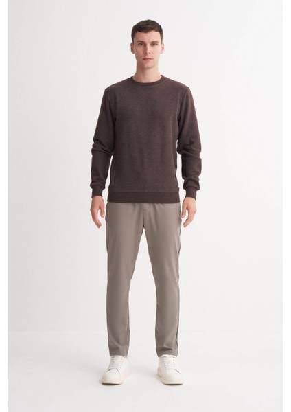 Kahverengi Erkek Sweatshirt 56400