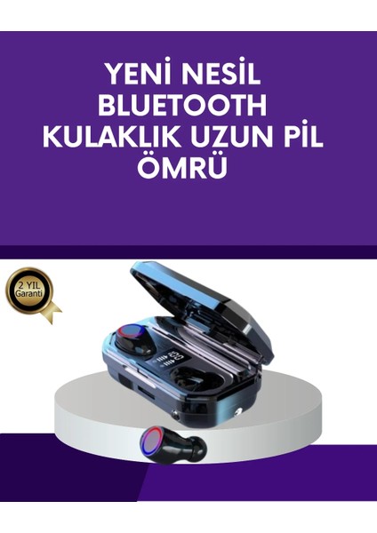 Uzun Pil Ömürlü Kablosuz Kulaklık – 4 Saat Kesintisiz Kullanım