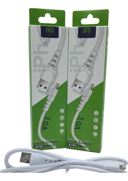 3A 1 Metre (Iphone) Hızlı Kablo Ivo A101