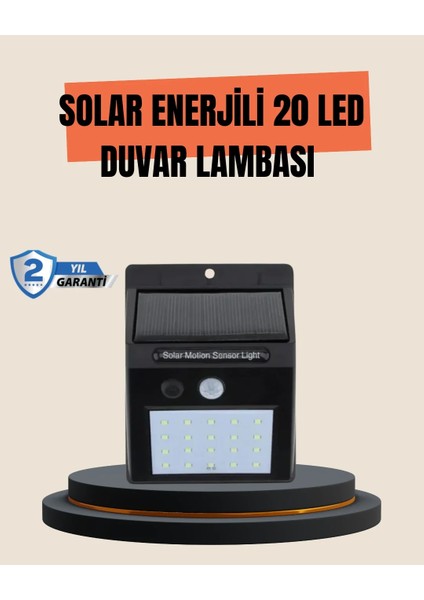 4 Modlu Solar LED Bahçe ve Garaj Lambası