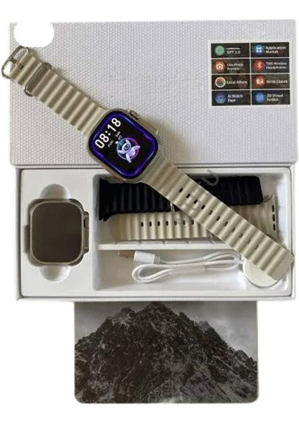 Akıllı Saat Çok Fonksiyonlu Unısex Sosyal Medya Girişli Bluetooth Bağlantılı - F493K427-U79 fırsatları