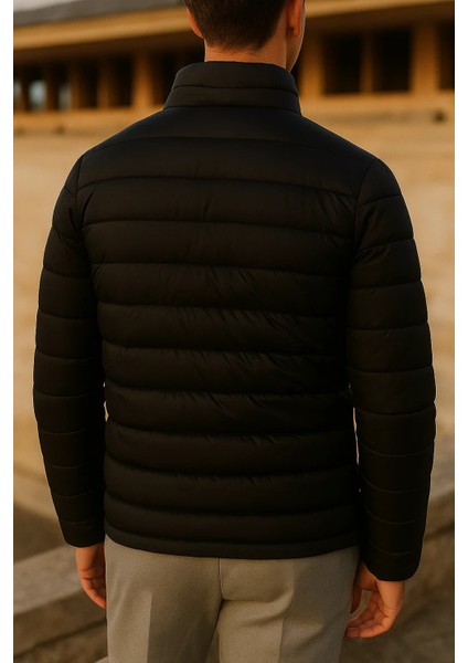 Erkek Kışlık Comfort Trend Günlük Siyah Şişme Mont indirimleri