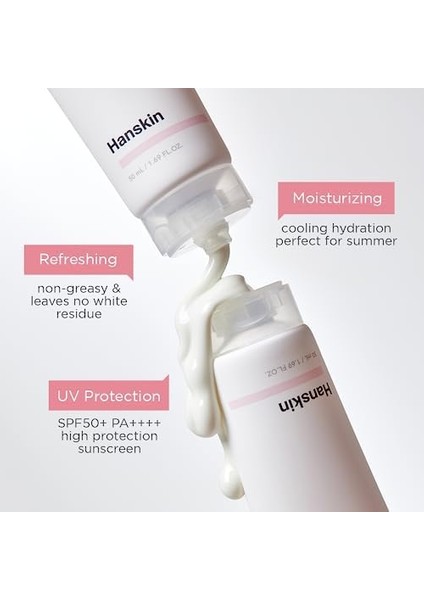 Hanskin Hyaluron Relief Water Sun Cream- SPF50+ Pa++++ Güneş Kremi Tüm Cilt Tipleri Için 50 ml