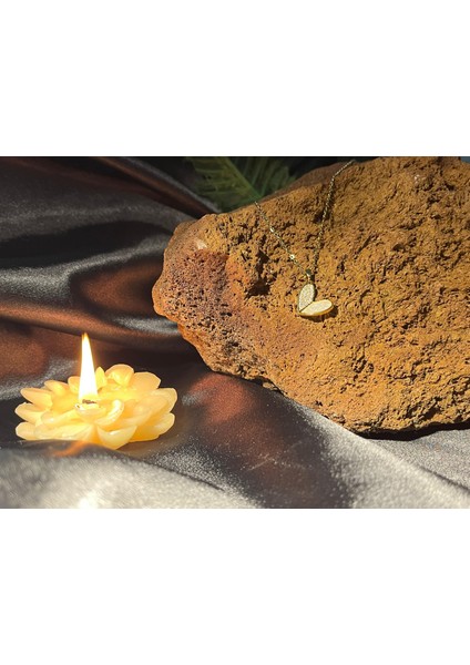 Pırlanta Taş Detaylı Çelik Kalp Kolye