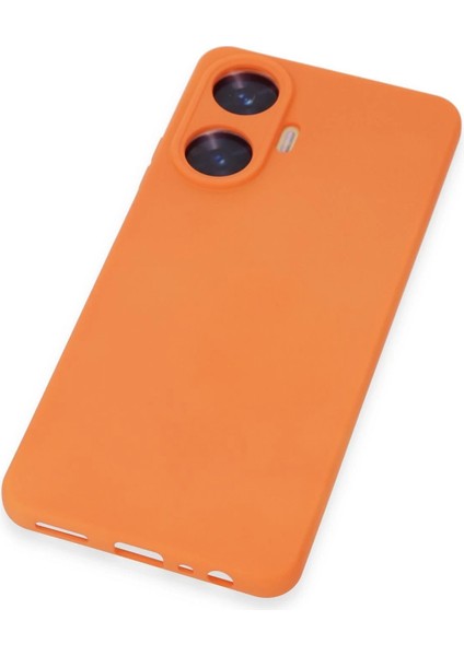 Realme C55 Kılıf Nano Içi Kadife Silikon - Turuncu - FKU6624-1106 fiyatları