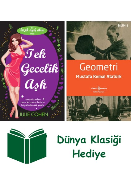 Tek Gecelik Aşk (Cep Boy) + Geometri + Dünya Klasiği Hediye