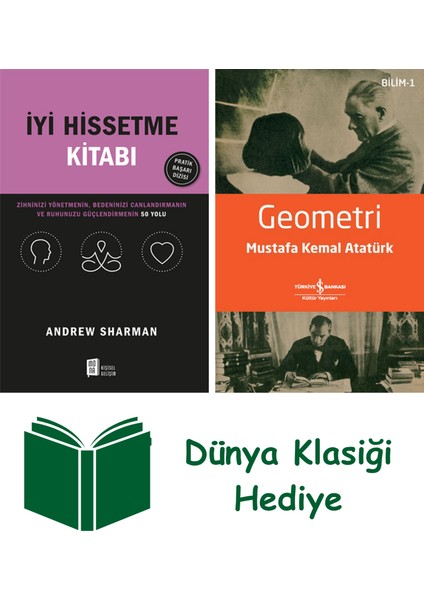 Iyi Hissetme Kitabı + Geometri + Dünya Klasiği Hediye