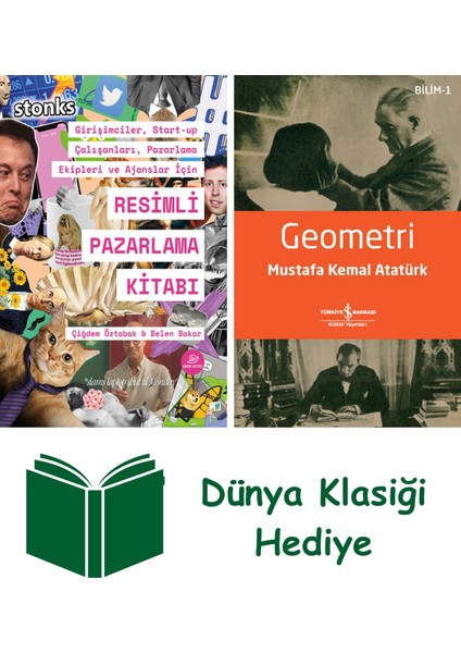 Resimli Pazarlama Kitabı + Geometri + Dünya Klasiği Hediye
