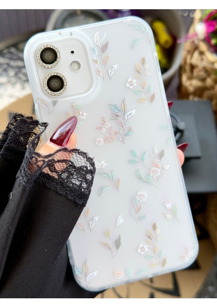 Iphone 12 ve 12 Pro Uyumlu Mat Baskı Fiyonk Pembe Çiçek Parmak Izi Bırakmaz Şeffaf Kılıf fırsatları