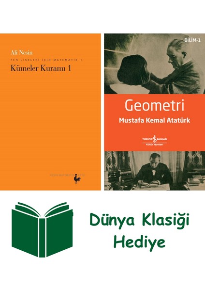 Fen Liseleri Için Matematik 1 - Kümeler Kuramı 1 + Geometri + Dünya Klasiği Hediye