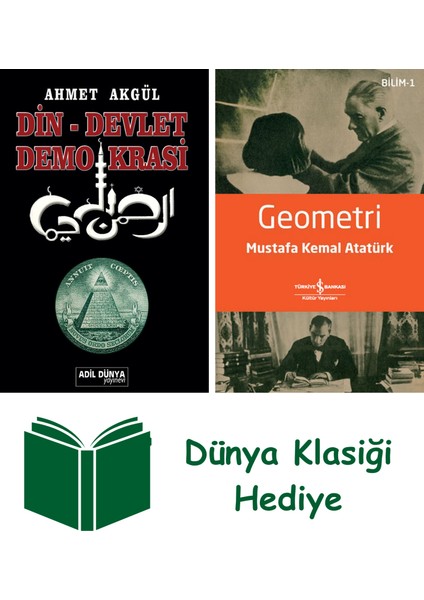 Din-Devlet Demokrasi + Geometri + Dünya Klasiği Hediye