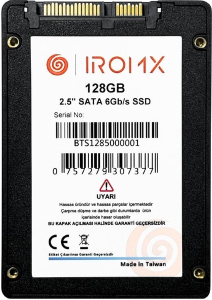 128GB 500/450MB/S 2.5" Sata 3.0 SSD IR128GS3 fiyatları