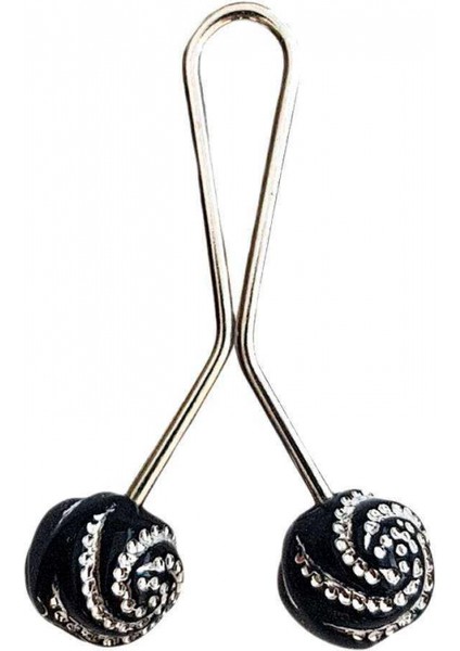 3 Adet Tesettür Eşarp ve Şal Klipsi İnci Beyaz Siyah Siyah Desenli fırsatları