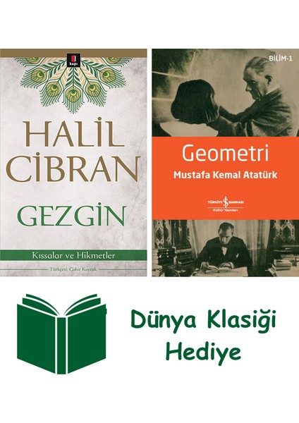 Gezgin + Geometri + Dünya Klasiği Hediye