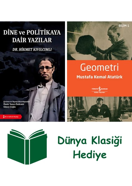 Dine ve Politikaya Dair Yazılar + Geometri + Dünya Klasiği Hediye
