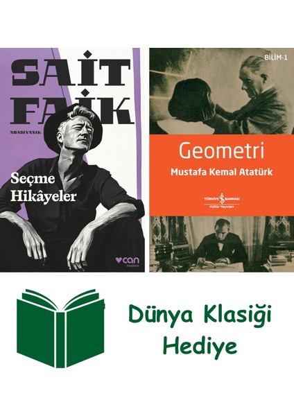 Seçme Hikâyeler + Geometri + Dünya Klasiği Hediye