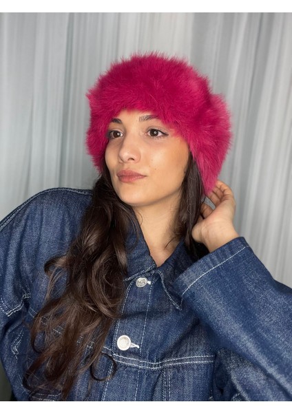 Kürk Kenarlı Yumuşak Bucket Kışlık Şapka fırsatları