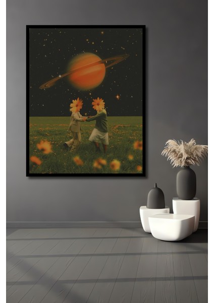 Sakura Rüyası Ikilisi Yağlı Boya Görünümlü Ahşap Dekoratif Tablo Dikdörtgen Tablo fiyatları