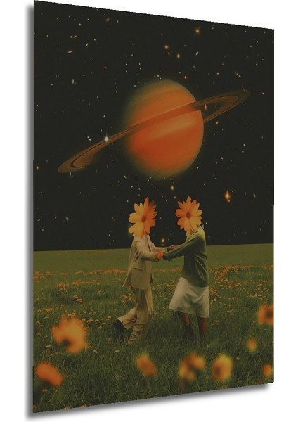 Sakura Rüyası Ikilisi Yağlı Boya Görünümlü Ahşap Dekoratif Tablo Dikdörtgen Tablo fırsatları