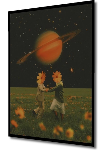 Sakura Rüyası Ikilisi Yağlı Boya Görünümlü Ahşap Dekoratif Tablo Dikdörtgen Tablo indirimleri