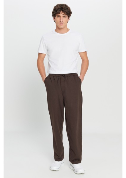 Pamuklu Standart Fit Normal Kesim Beli Bağlamalı Yan Cepli Eşofman Altı modelleri