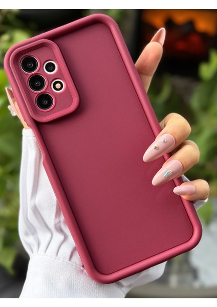 Galaxy A23 Uyumlu Mat Lansman Parmak Izi Bırakmaz Esnek Silikon Kılıf