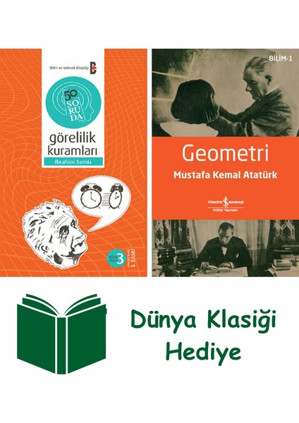 50 Soruda Görelilik Kuramları + Geometri + Dünya Klasiği Hediye
