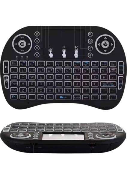 Kablosuz Türkçe Q Klavye Rgb Işıklı Televizyon Ps3 Dokunmatik Mouse indirimleri