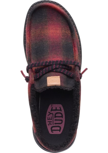 Kırmızı - Siyah Erkek Günlük Ayakkabı Wally Slip Cozy Plaid modelleri