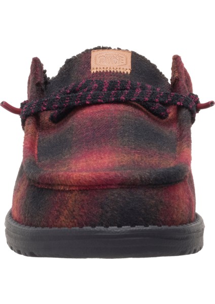 Kırmızı - Siyah Erkek Günlük Ayakkabı Wally Slip Cozy Plaid indirimleri