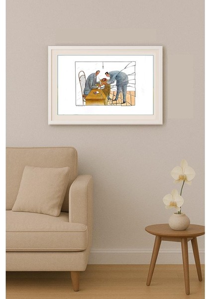 Vladimir Stefanov 43x30cm Orijinal Karikatür Tablo indirimleri