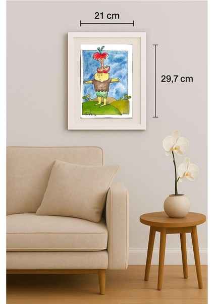 Adan Iglesias Toledo 29X21CM Orijinal Karikatür Tablo indirimleri