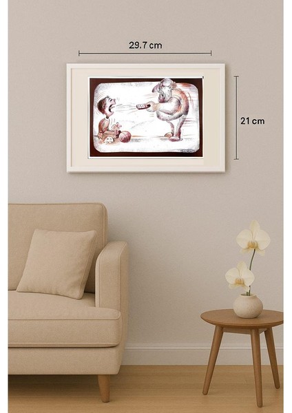 Wolfgang Schlegel 29X21CM Orijinal Karikatür Tablo indirimleri