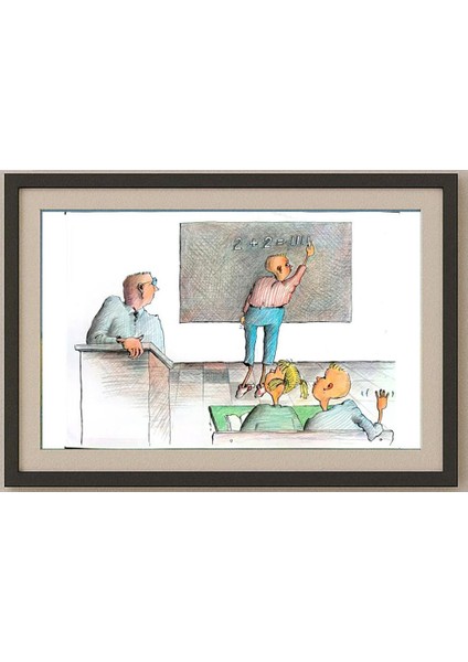 Tsocho Peev 29X21CM Orijinal Karikatür Tablo