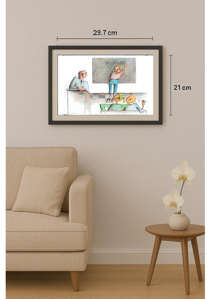 Tsocho Peev 29X21CM Orijinal Karikatür Tablo fiyatları