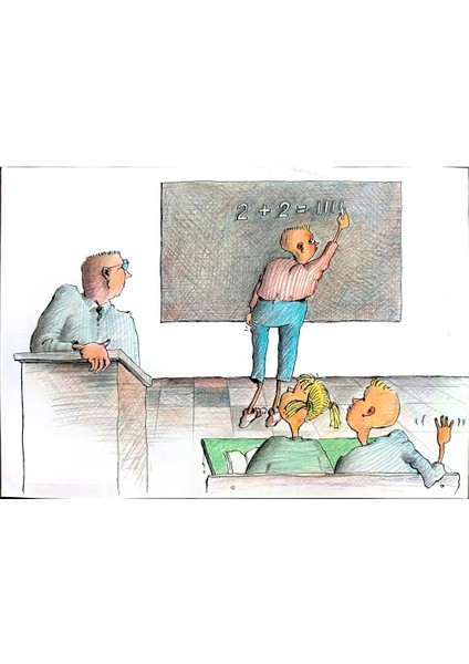 Tsocho Peev 29X21CM Orijinal Karikatür Tablo modelleri