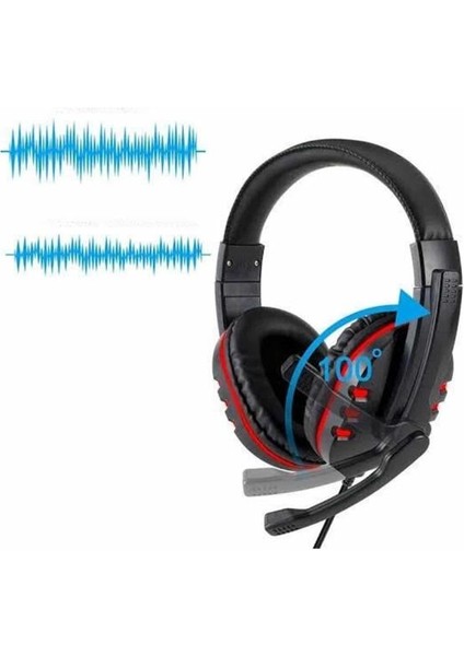 Oyuncu Kulaklığı Kulak Üstü Kablolu Gaming Kulaklık Mikrofonlu Anc Özelliği - F976K692-U709