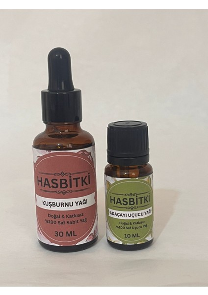 Kuşburnu & Adaçayı Yağı Seti 30 ml + 10 ml – Saf ve Doğal fiyatları
