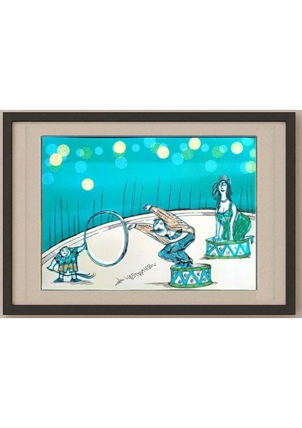 Chenzov Lev 29X21CM Orijinal Karikatür Tablo