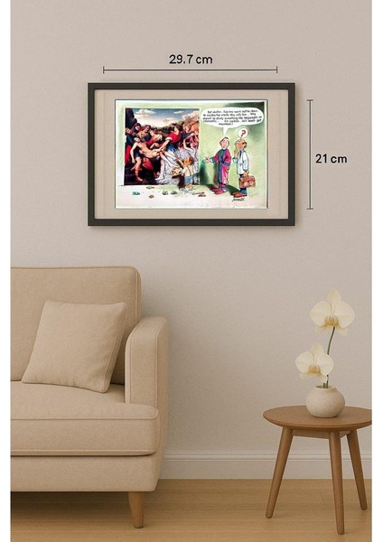 Osmar Sorbellini 29X21CM Orijinal Karikatür Tablo fiyatları