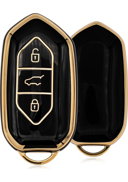 T10X T10F 3 Buton Smart Nano Anahtar Kılıfı - Siyah