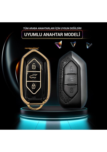 T10X T10F 3 Buton Smart Nano Anahtar Kılıfı - Siyah fiyatları