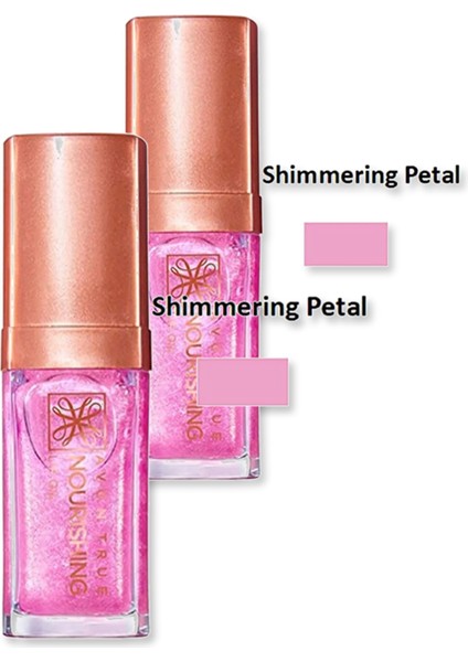 True Dudak Bakım Yağı - 7ml Shimmering Petal Ikili Set