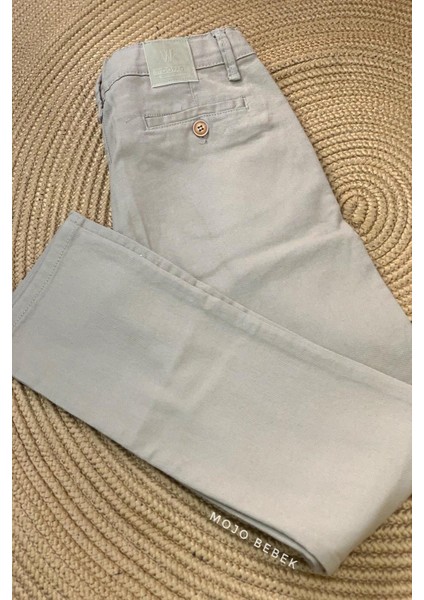 Erkek Çocuk Kanvas Pantolon 0301 Krem