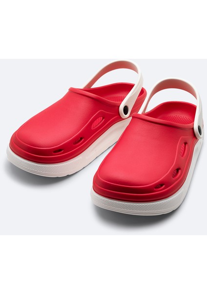 Erkek Kırmızı-Beyaz Eva Terlik A31Y8316