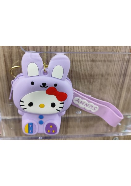 Anahtarlık Çok Amaçlı Fermuarlı Silikon Mini Cüzdan Çanta Sanrio Karakterleri