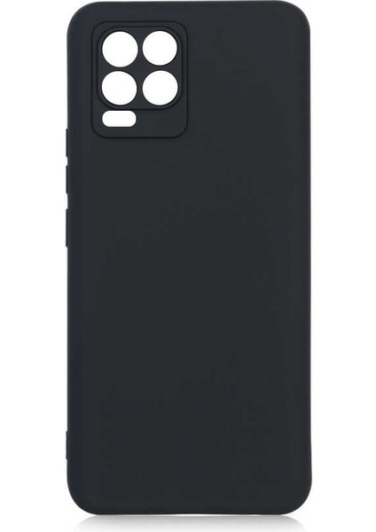 Spia Realme 8 Kılıf Spıa Premier Silikon Kapak-Siyah