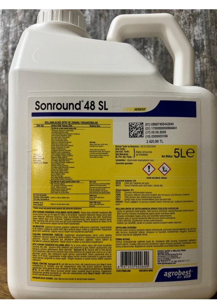 Sonraund 5lt Yabancı Ot ve Bitki Kurutma Ilacı modelleri