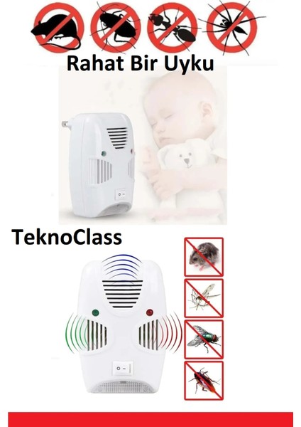 Ultrasonik Cihaz Elektrikli Prize Takılır Kaçırıcı Haşere Fare Sinek Böcek Kovucu fırsatları