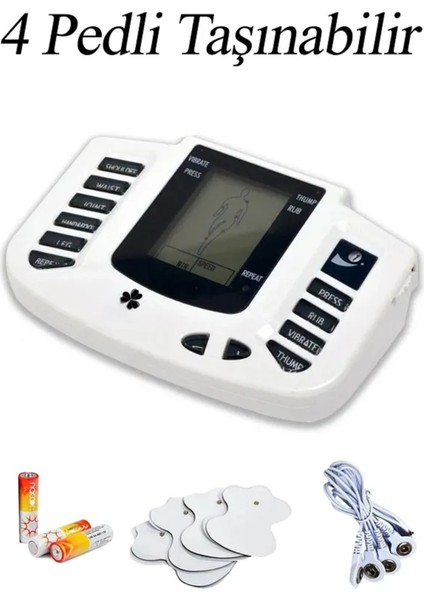 4 Pedli Taşınabilir Fizik Tedavi Tens Cihazı Masaj Aleti fiyatları